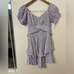 Purple stars romper